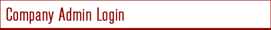 Company Admin Login